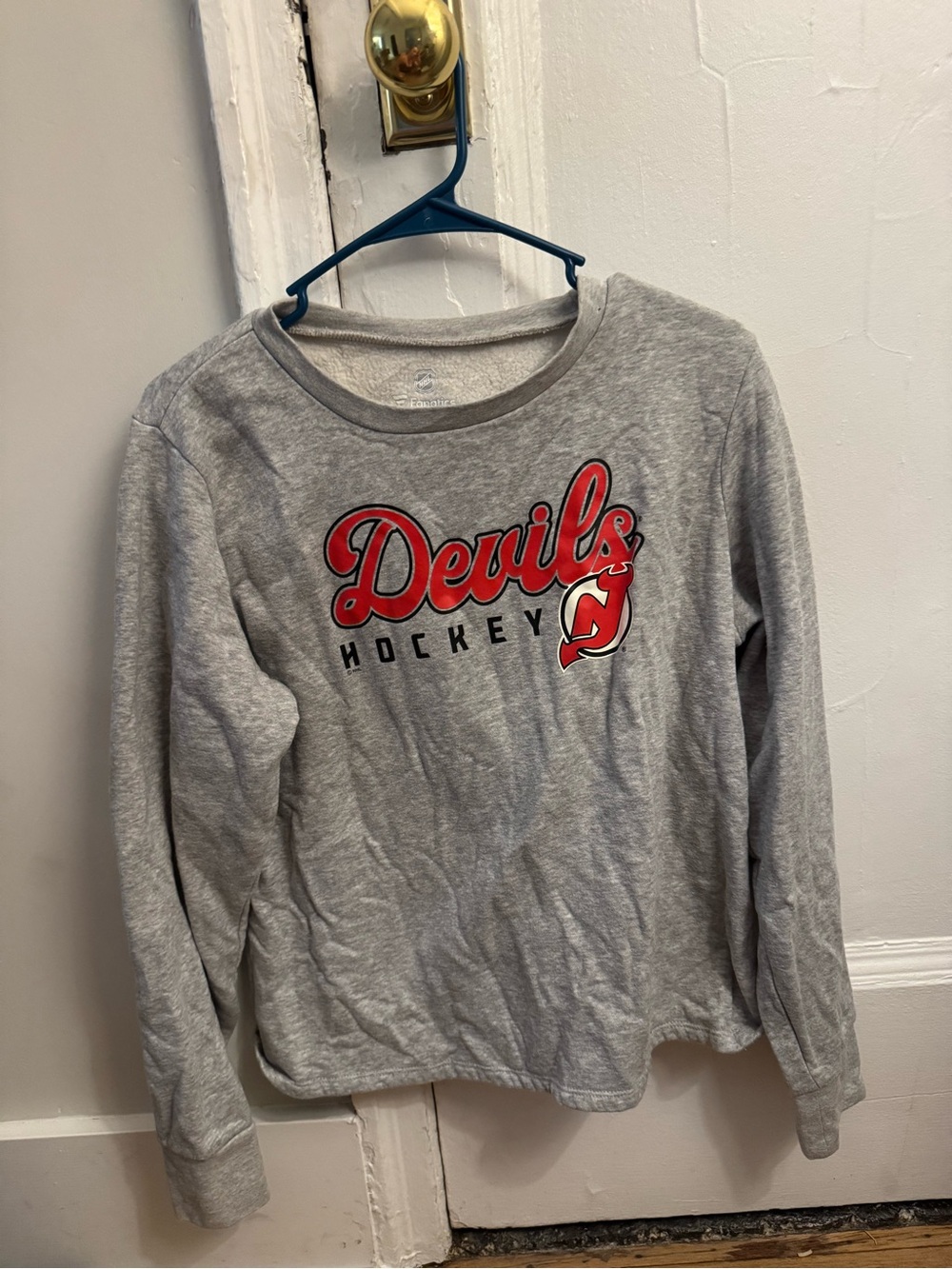 Fanatics Gray Sweatshirt with Red Accent